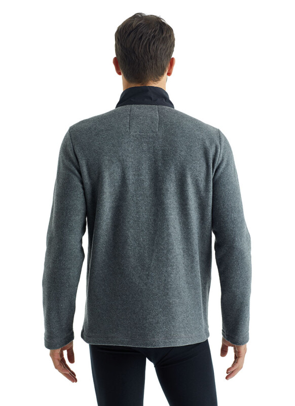 Erkek Polar Sweatshirt 30975 - Antrasit - 2