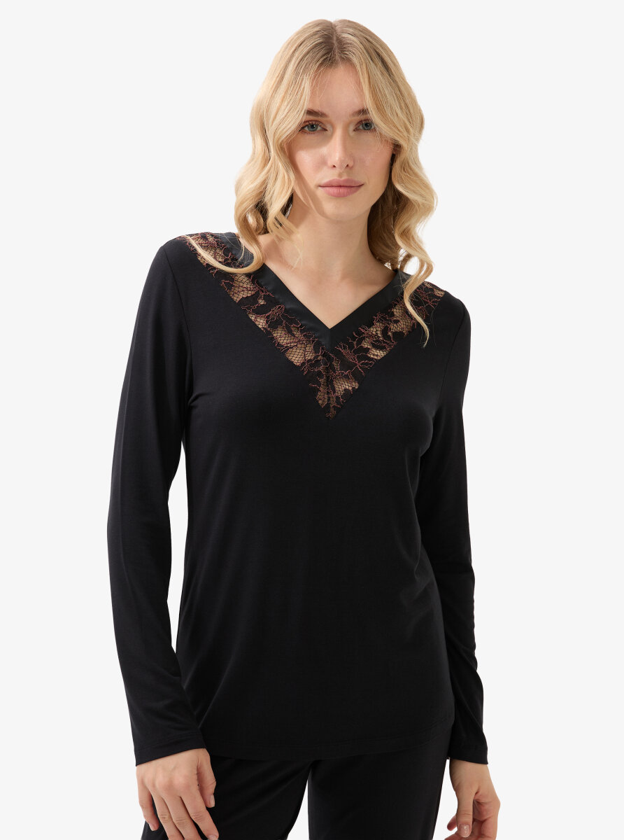 Kadın Pijama Takımı 51903 - Siyah
